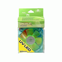 Vantec Spectrum UV LED Fan 80mm Blauw/Groen
