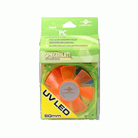 Vantec Spectrum UV LED Fan 80mm Groen/Oranje