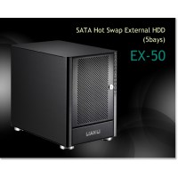 Lian Li EX-50 HDD Hot Swap RAID Case - zwart