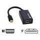 Startech StarTech.com Mini DisplayPort To HDMI Video Adapter Converter - Video/audio-adapter - DisplayPort / HDMI - Mini-DisplayPort (M) - 19-pens HDMI (V) Mini DisplayPoort, HDMI, 0.15 M (Demomodel)