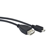 Gembird USB OTG AF naar Micro BM kabel, 15 cm