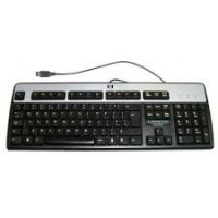 HP Keyboard UK USB Silver