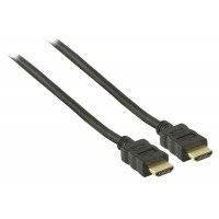 Valueline High Speed HDMI kabel met ethernet HDMI connector - HDMI connector 1,00 m zwart