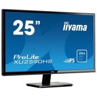 Iiyama Monitor 25 inch IPS LED FHD 1920x1080 5ms VGA/DVI/HDMI speakers zwart XU2590HS-B1