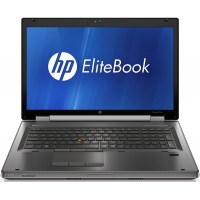 HP EliteBook 8760w I7-2620M 2.7Ghz/Quadro 3000m/8GB DDR3/128GB SSD/DVDRW/17 inch/US Intl/Windows 10 Pro Mar Com (Grade C)